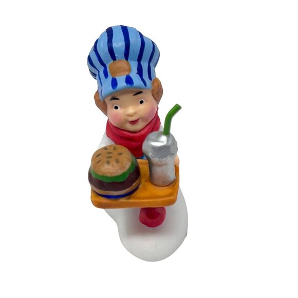 Department 56 North Pole - One Choo-Choo Burger Coming Up - Vintage - Picture 1 of 9